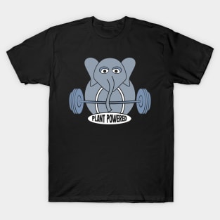 Vegan Gifts Plan Powered Elephant Vegan Design Men Women T-Shirt